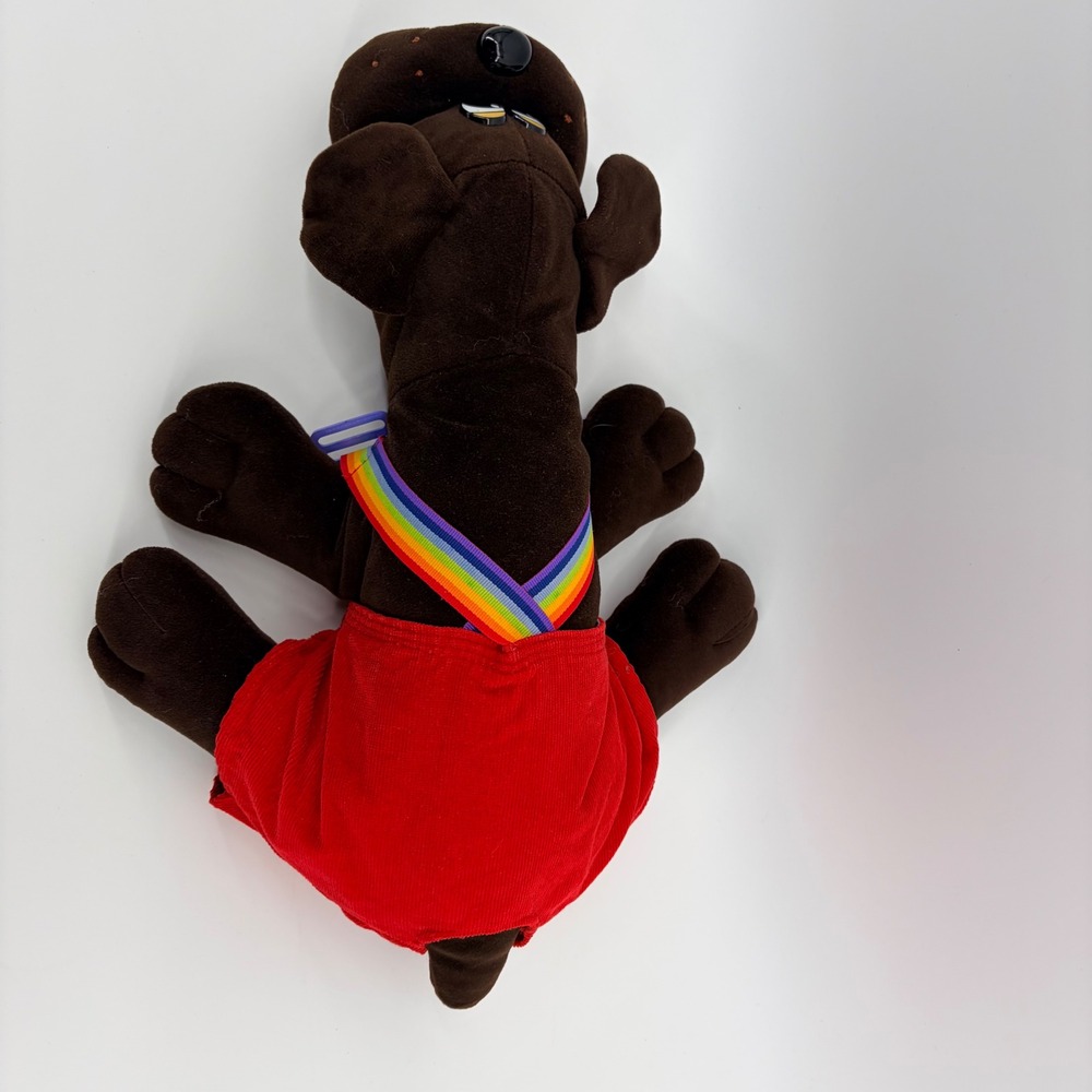Tonka Pound Puppy Dark Brown Vintage 1985 Pound Puppies 18" Stuffed Animal Plush - Picture 5 of 6